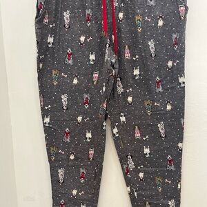 Secret Treasures Gray Kids Pajama Bottoms‎ with Dog Print